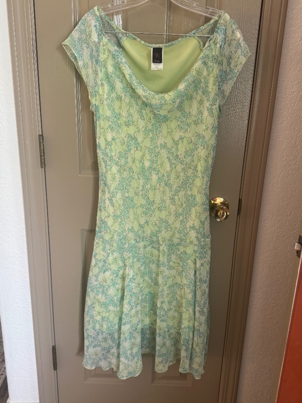 Wrapper dress green / blue Sz L / XL
